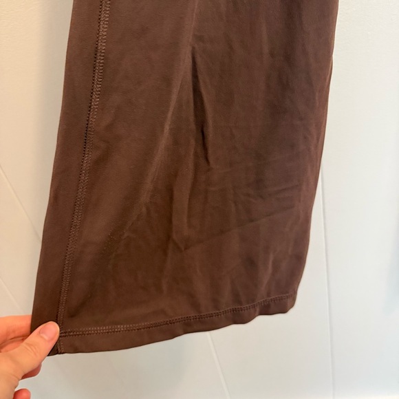 Women's Brown Boot Cut Flare Pants - Picture 6 of 8